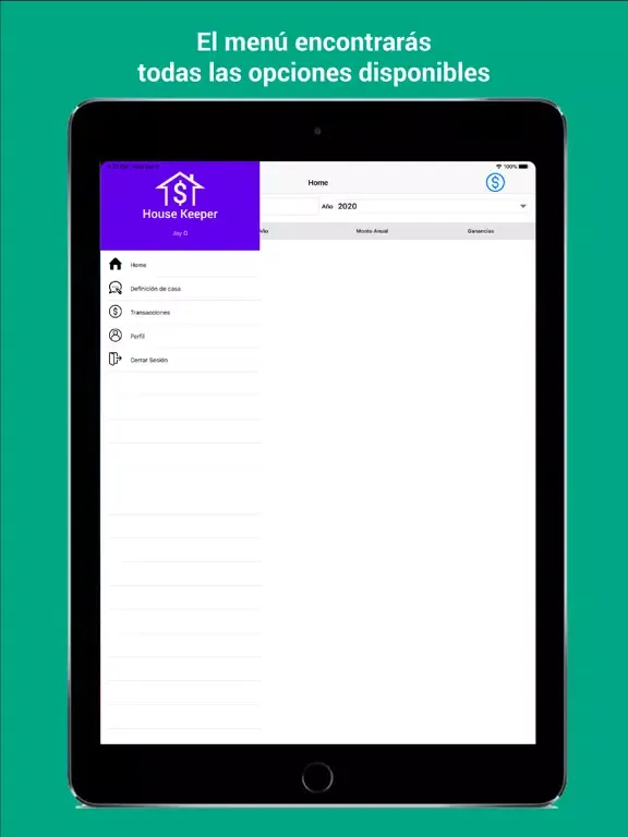 Ảnh chụp màn hình của House Keeper iPad 