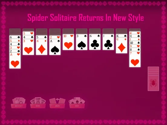 Spider Solitaire - A Card Game iPad  Screenshots