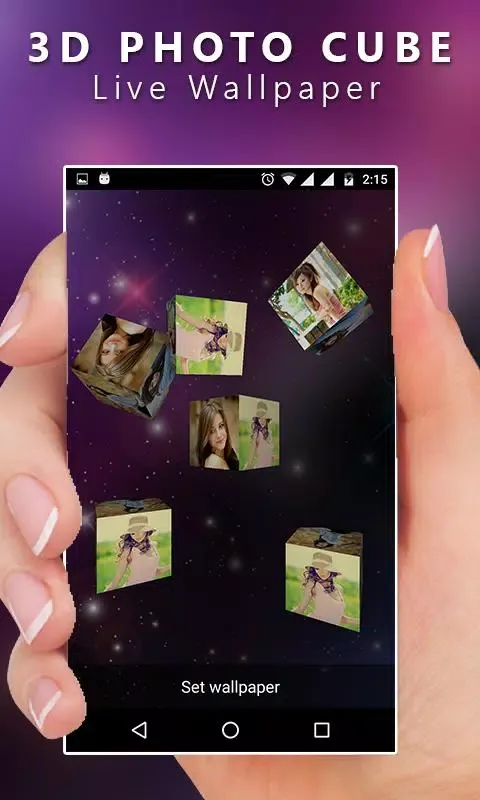 3D Cube Live Wallpaper Screenshots