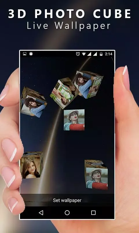 3D Cube Live Wallpaper Screenshots