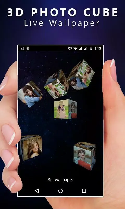 3D Cube Live Wallpaper Screenshots