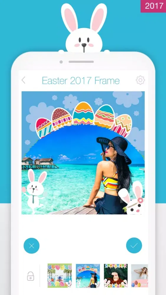 Tangkapan skrin Happy Easter Photo Frame 2017