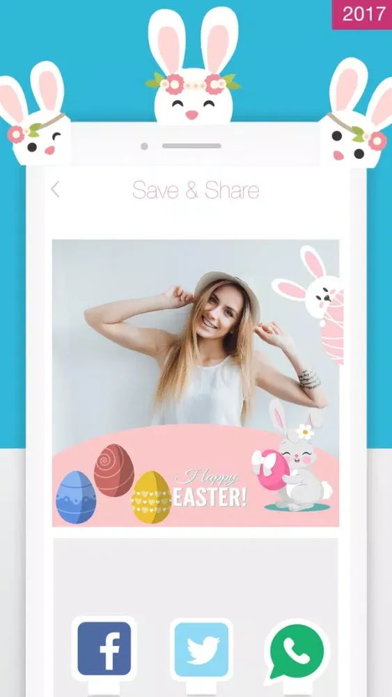 Tangkapan skrin Happy Easter Photo Frame 2017