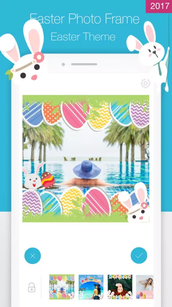 Tangkapan skrin Happy Easter Photo Frame 2017