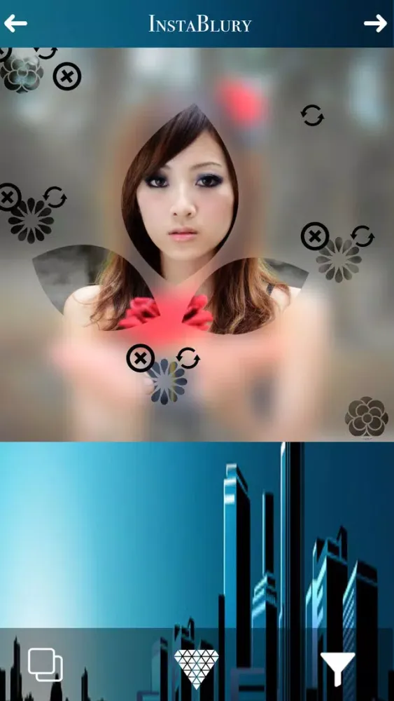 Capturas de tela do InstaBlury - blur background shape photo effect