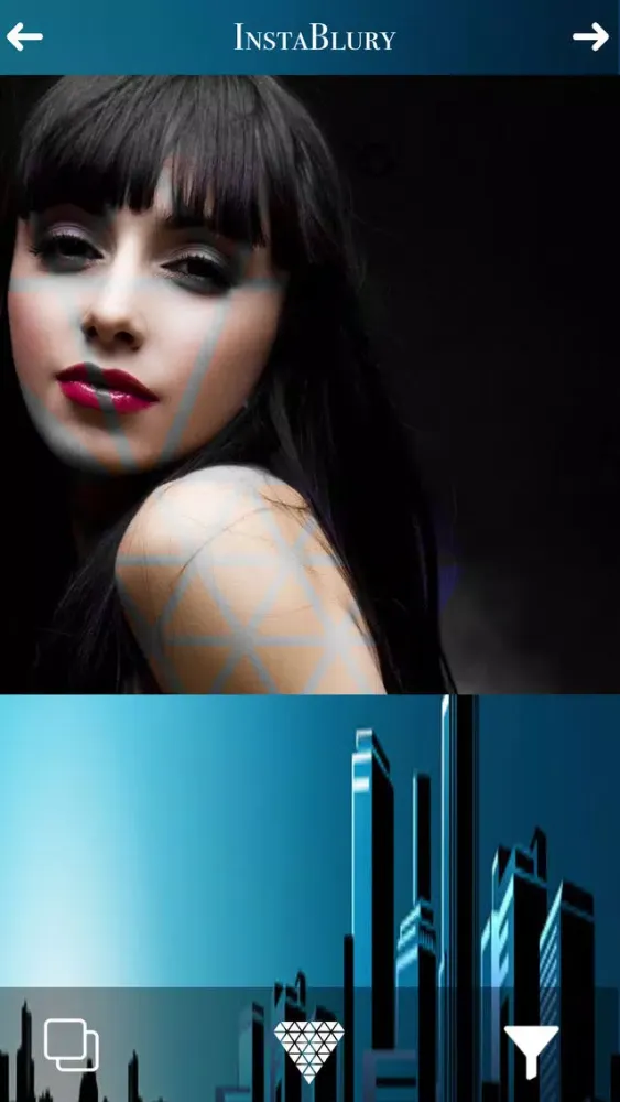 Capturas de tela do InstaBlury - blur background shape photo effect