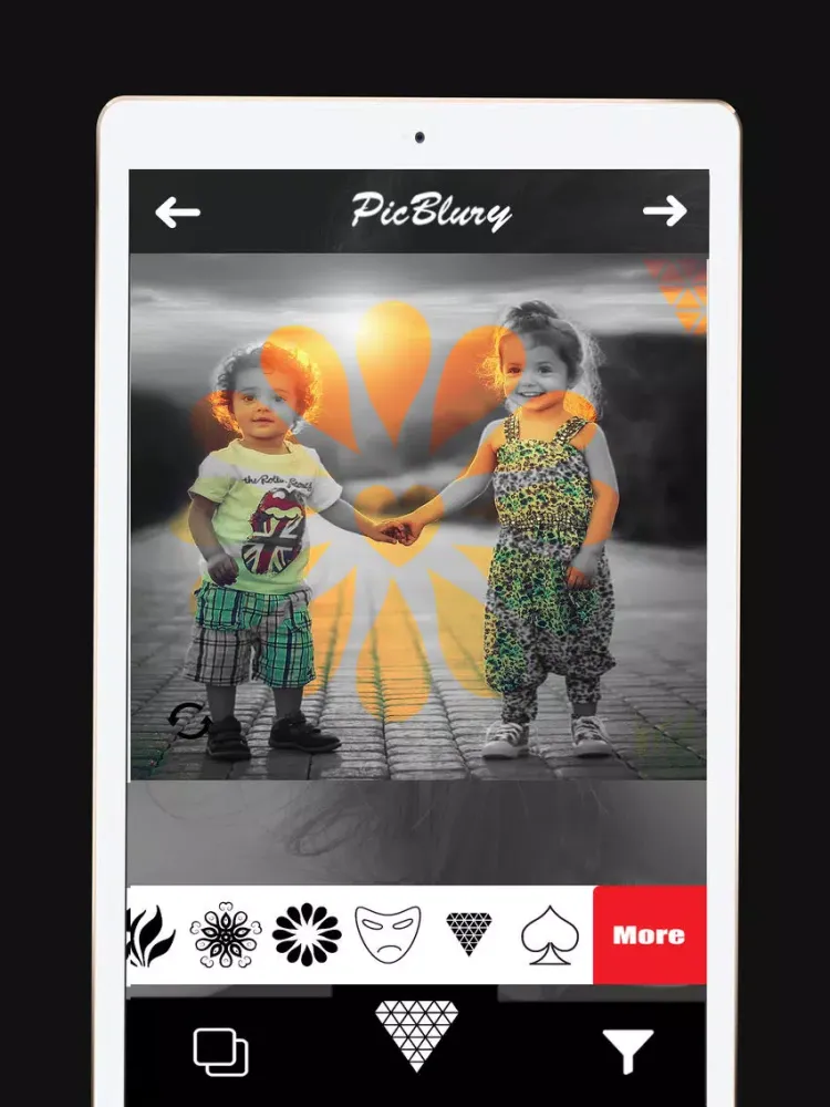Picblury - Blur Shape Photo Effect iPad  Ekran Görüntüleri