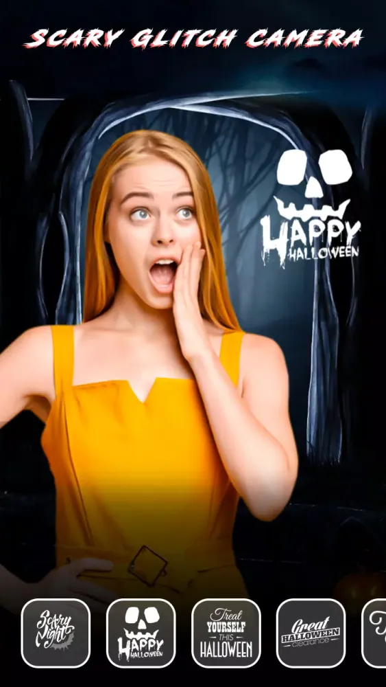 Capturas de tela do Scary Glitch Ghost In My Photo
