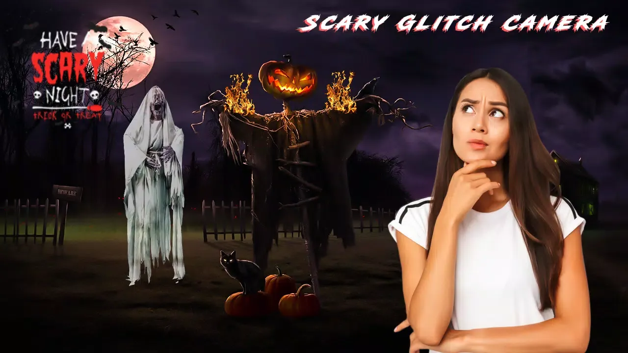 Capturas de tela do Scary Glitch Ghost In My Photo