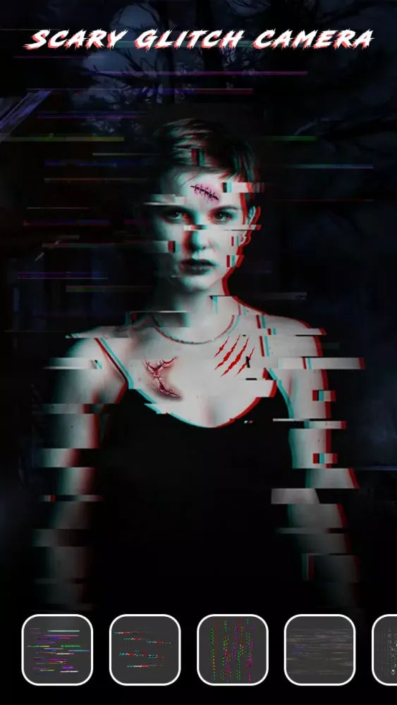 Capturas de tela do Scary Glitch Ghost In My Photo