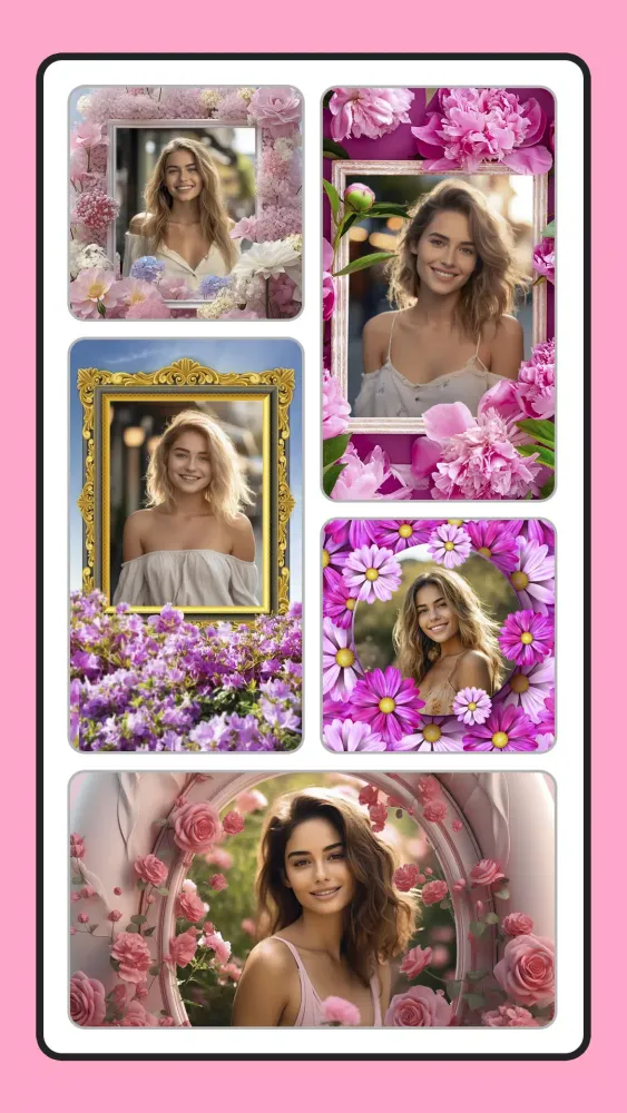 Captures d'écran de Photo frame app, collage maker