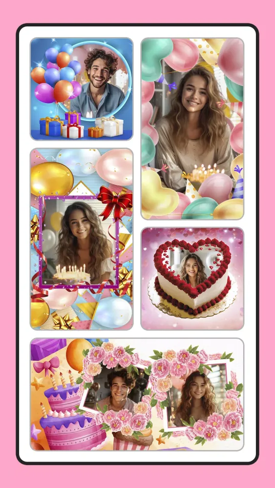 Captures d'écran de Photo frame app, collage maker