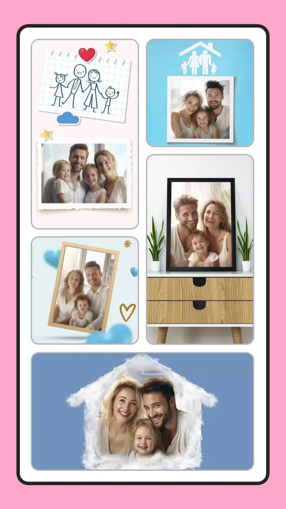 Captures d'écran de Photo frame app, collage maker