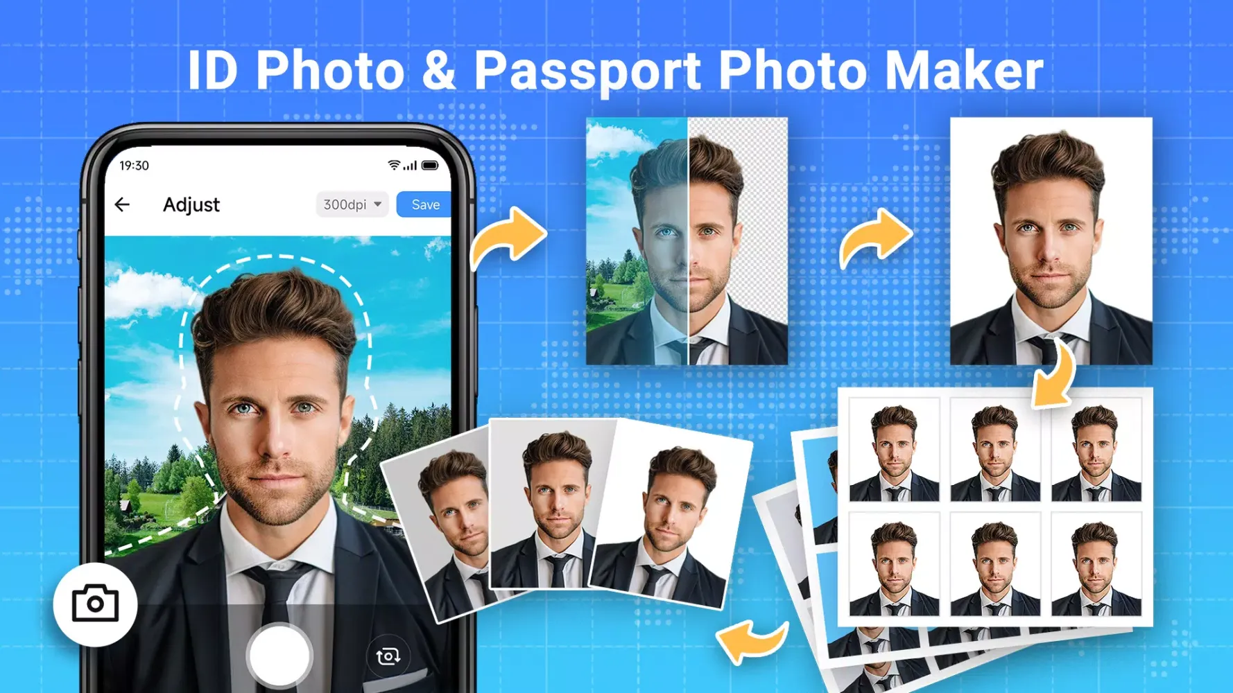 ภาพหน้าจอของ ID Photo: Passport Photo Maker