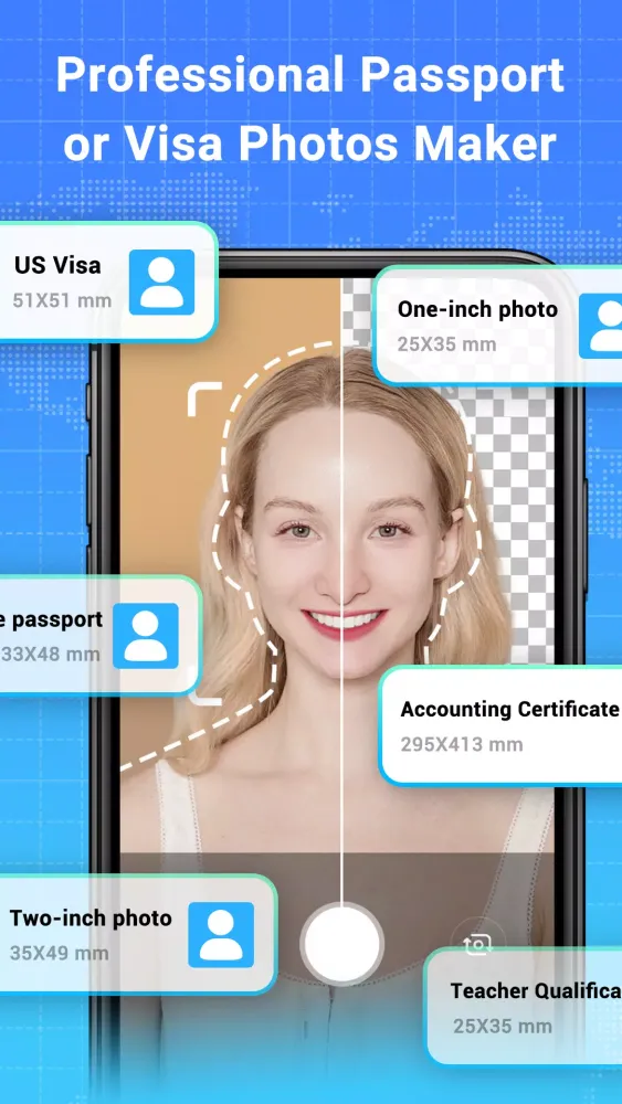 ภาพหน้าจอของ ID Photo: Passport Photo Maker