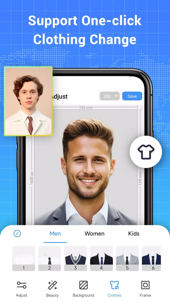 ภาพหน้าจอของ ID Photo: Passport Photo Maker