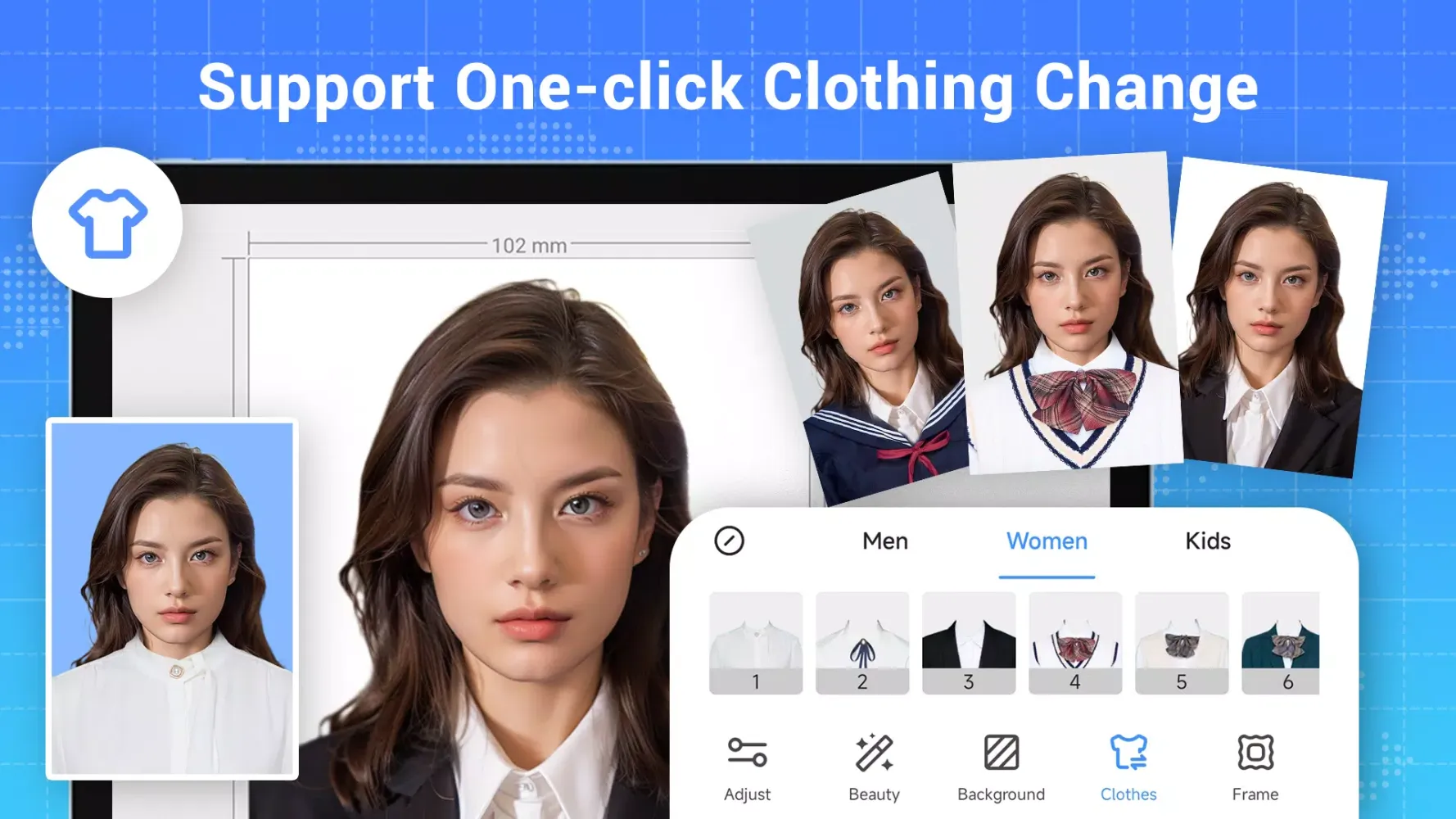 ภาพหน้าจอของ ID Photo: Passport Photo Maker