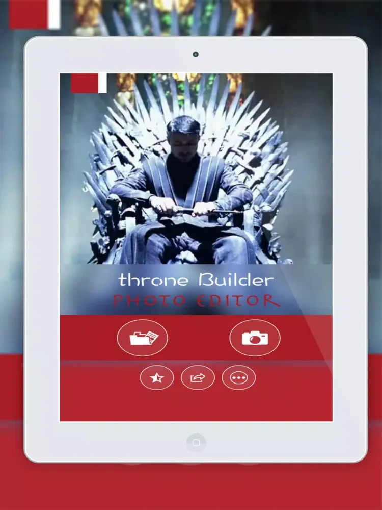 Zrzuty ekranu photo montage throne iPad 