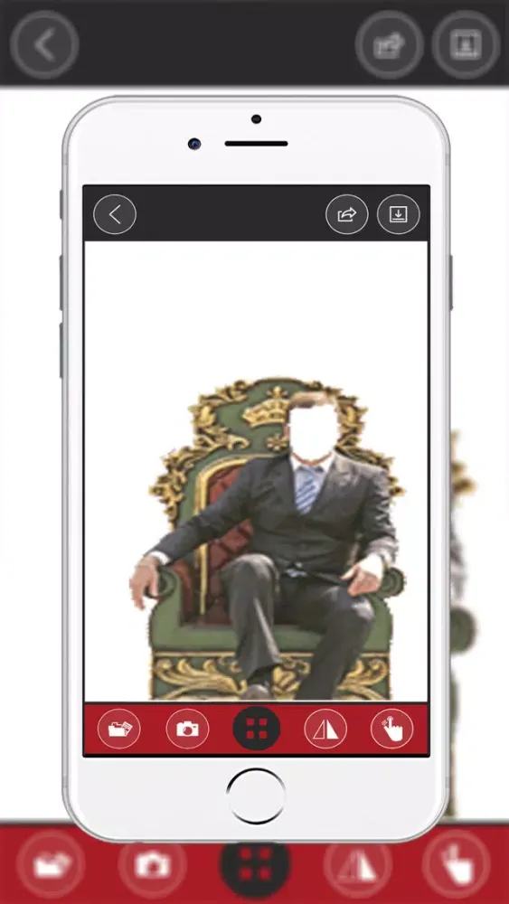 Zrzuty ekranu photo montage throne