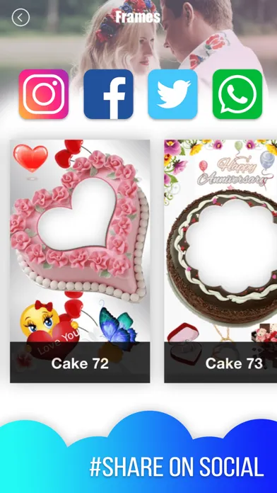Screenshot di Anniversary Cake Photo Frame
