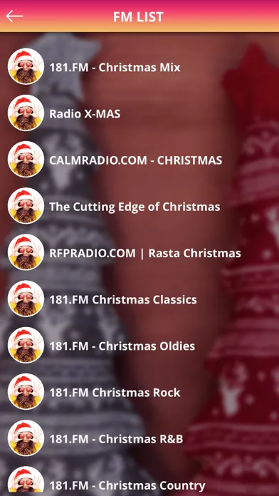 Christmas FM Radio Live Screenshots