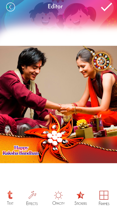 Zrzuty ekranu Raksha Bandhan Photo Frame