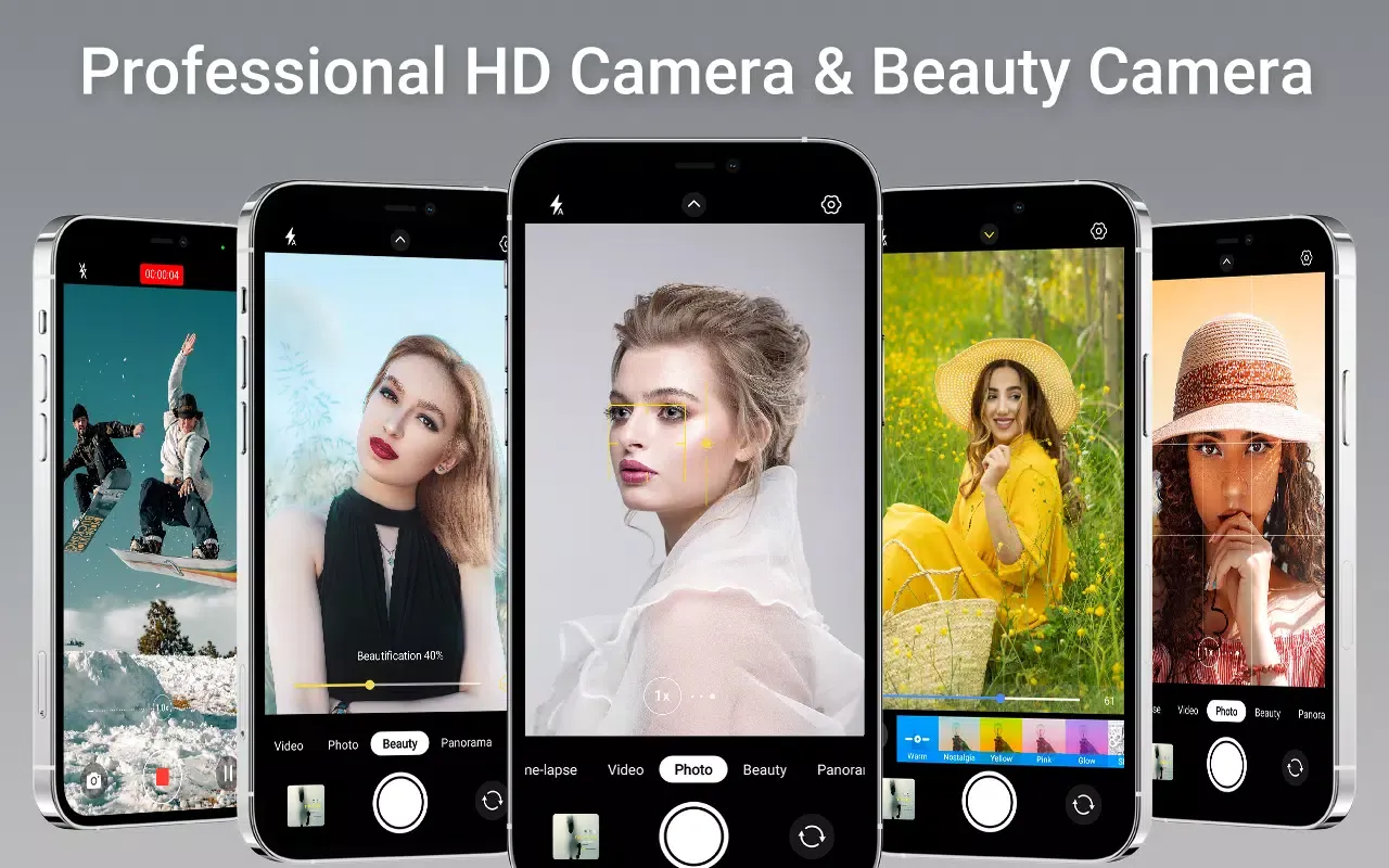 Tangkapan layar HD Camera iphone Beauty Camera