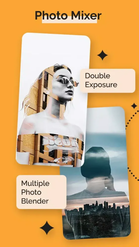 Capturas de tela do Multiple Photo Double Exposure