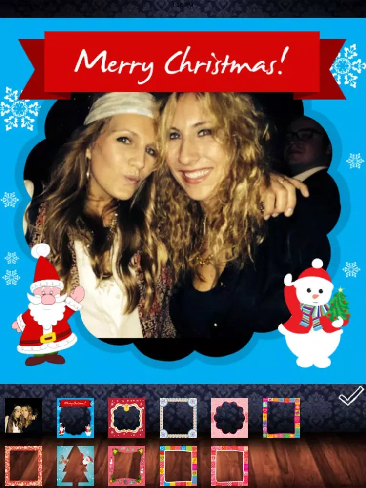 Frame my Christmas photo – your digital Xmas framing editor for pictures and photos iPad  スクリーンショット