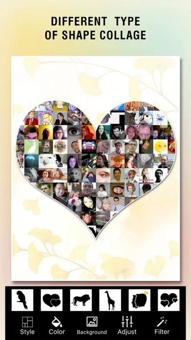 ภาพหน้าจอของ Photo Blend & Shape Collage