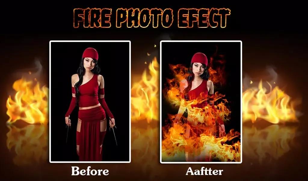 Fire Photo Editor, Fire Effect Screenshots