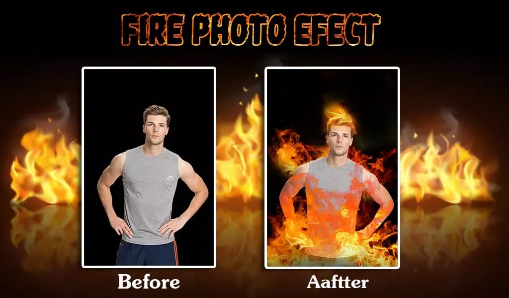 Fire Photo Editor, Fire Effect Screenshots