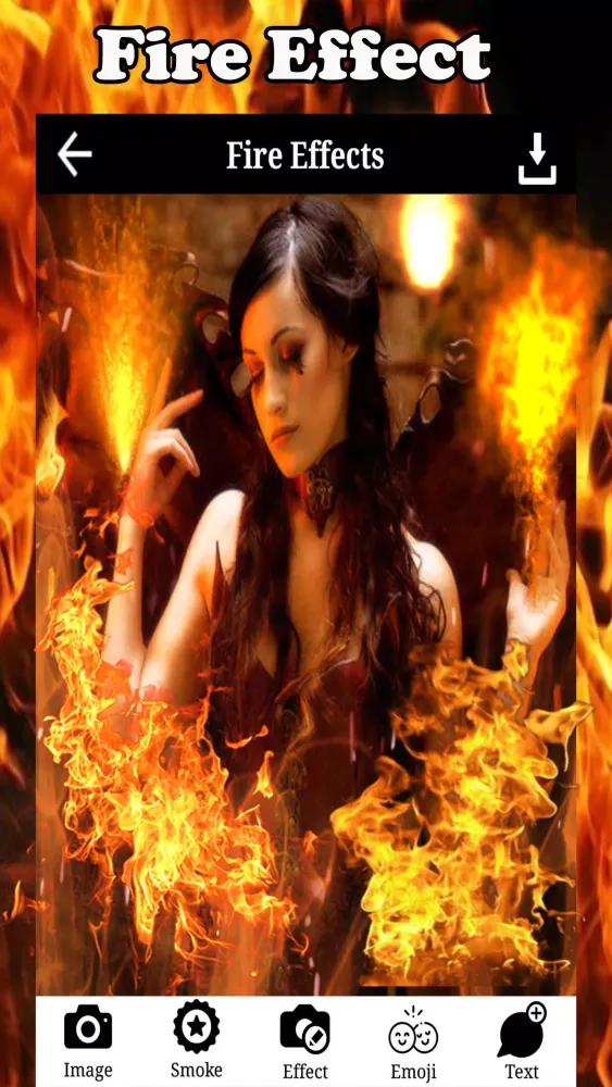 Fire Photo Editor, Fire Effect Screenshots