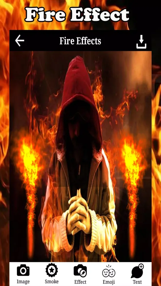 Fire Photo Editor, Fire Effect Screenshots
