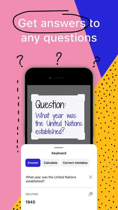 Homework Helper: AI Math App Screenshots
