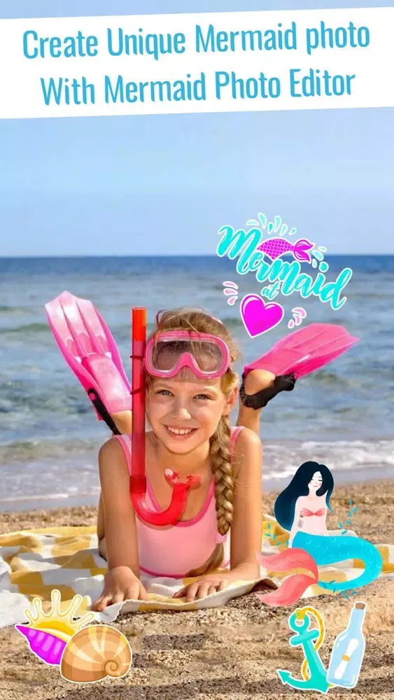 Tangkapan skrin Mermaid Photo Creator