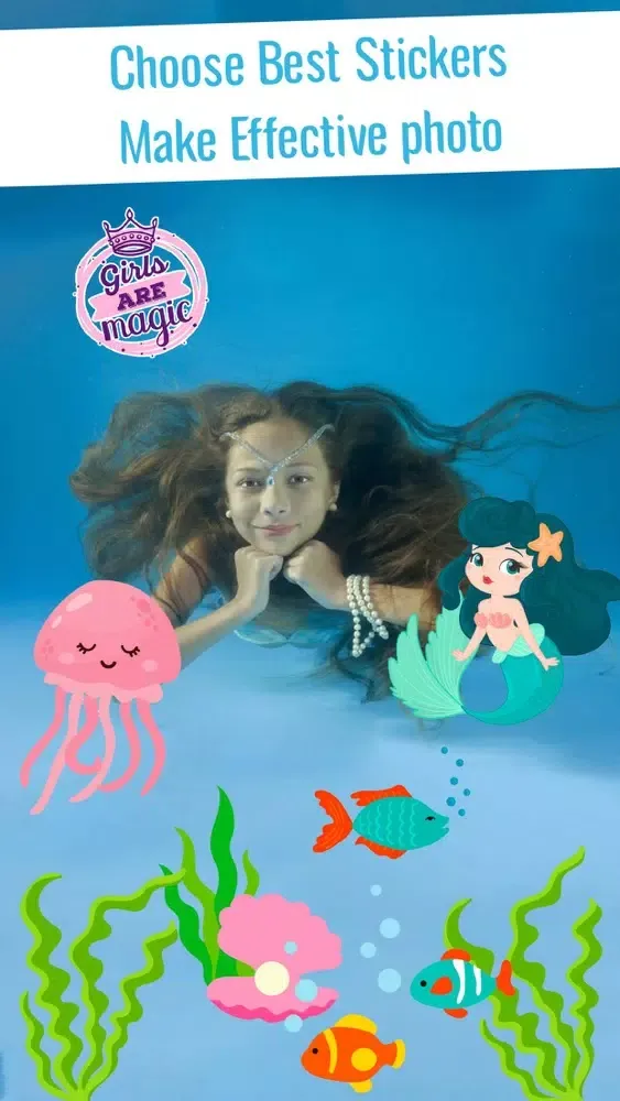 Tangkapan skrin Mermaid Photo Creator