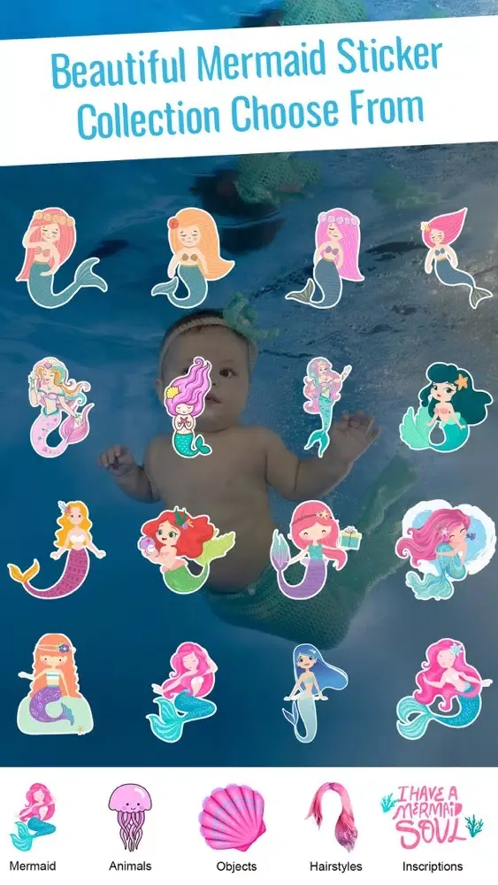 Tangkapan skrin Mermaid Photo Creator