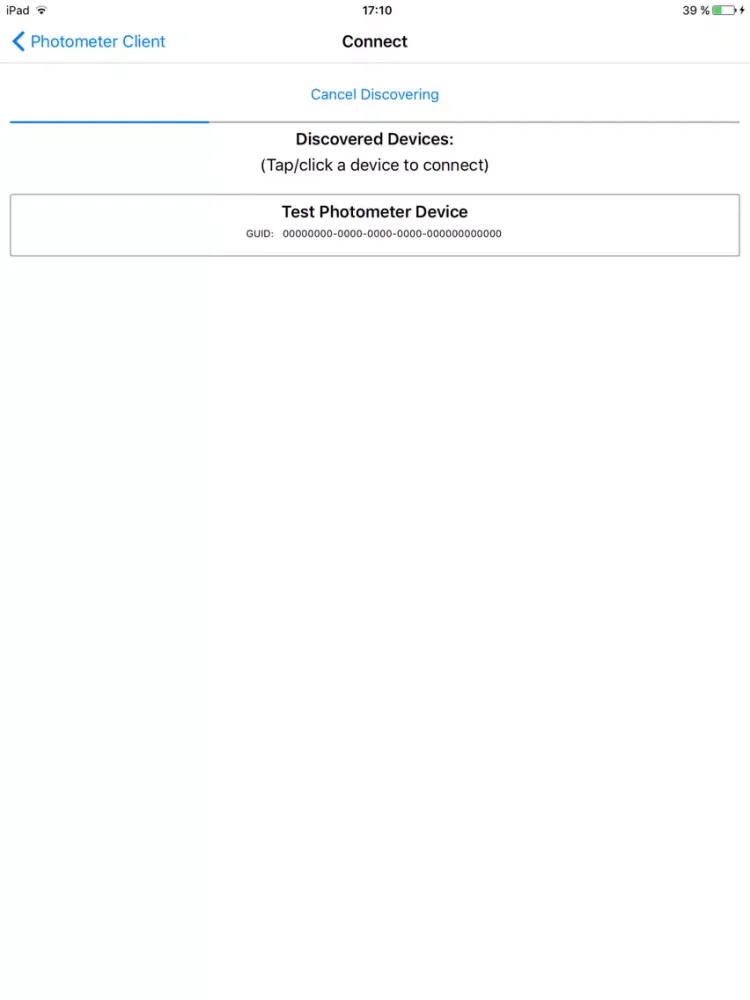 Captures d'écran de Photometer Client iPad 