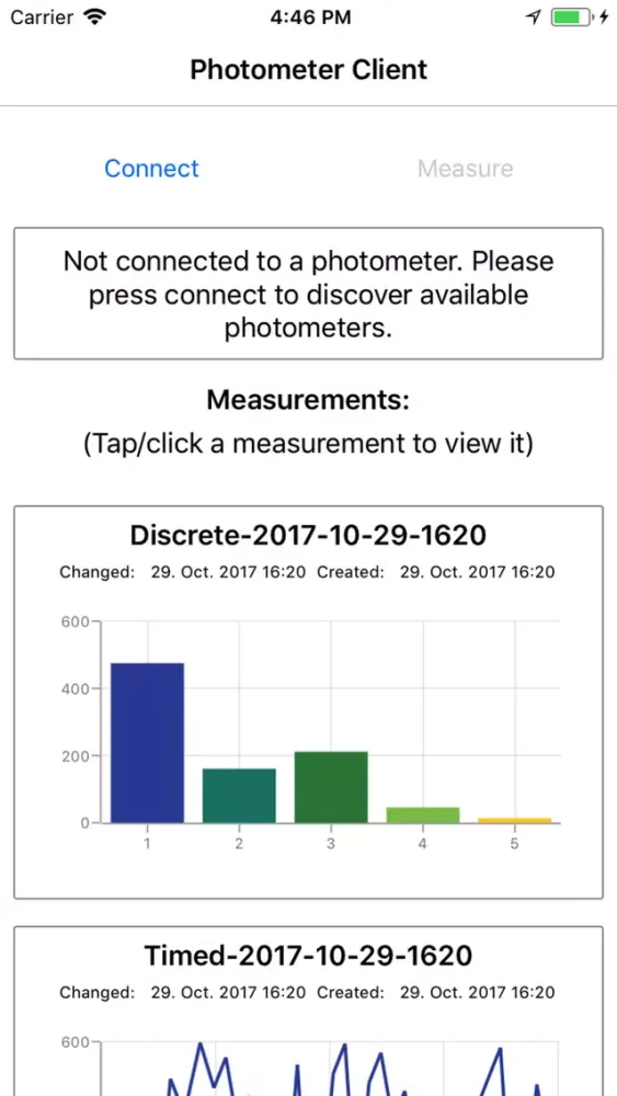 Captures d'écran de Photometer Client