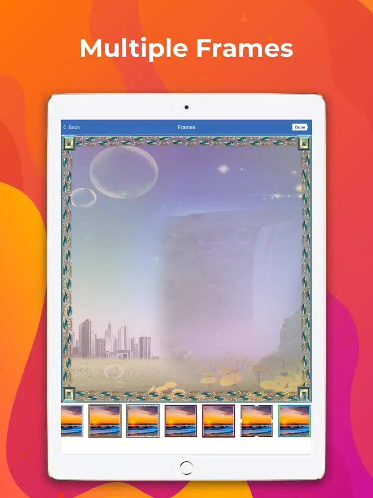 Capturas de tela do Photo Mixer/ Blender iPad 