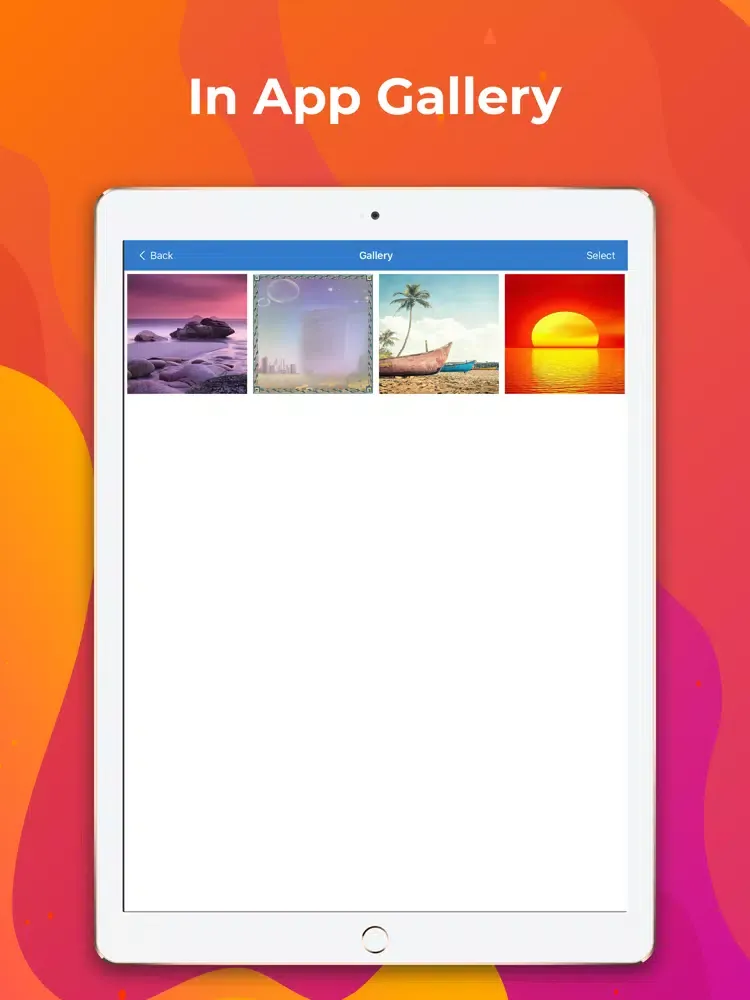 Capturas de tela do Photo Mixer/ Blender iPad 