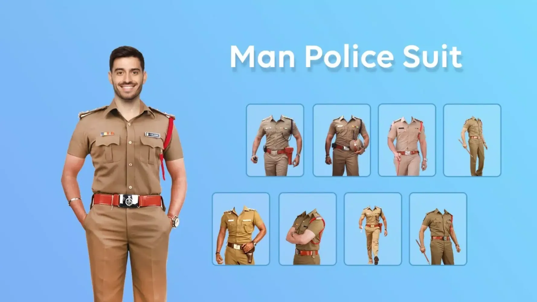 Police Photo Suit Maker Screenshots