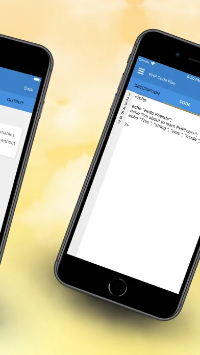 Screenshot di PHP Code Play