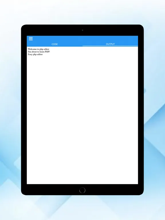 PHP editor - instant output iPad Ekran Görüntüleri
