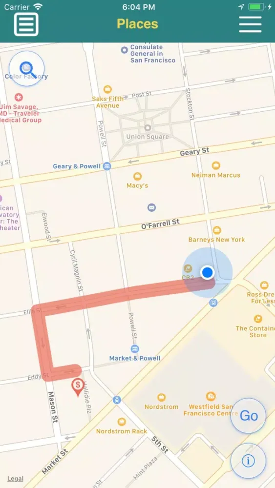 AR Travel Map Screenshots