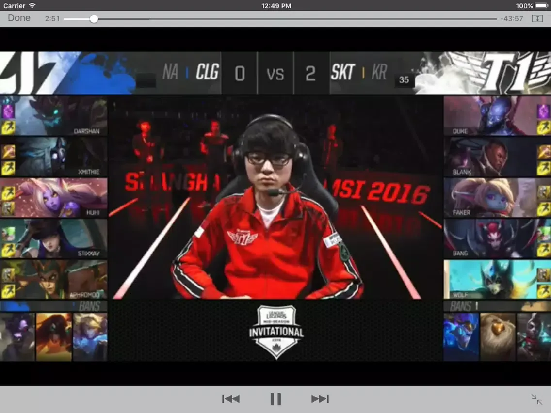 Ảnh chụp màn hình của Clip LoL - videos and replays League of Legends iPad 