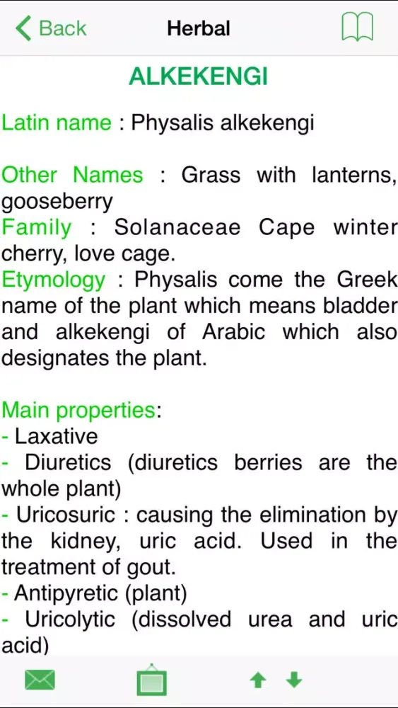 Captures d'écran de Phytotherapy