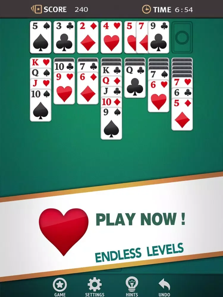 Solitaire Heart - Classic Play iPad  Screenshots