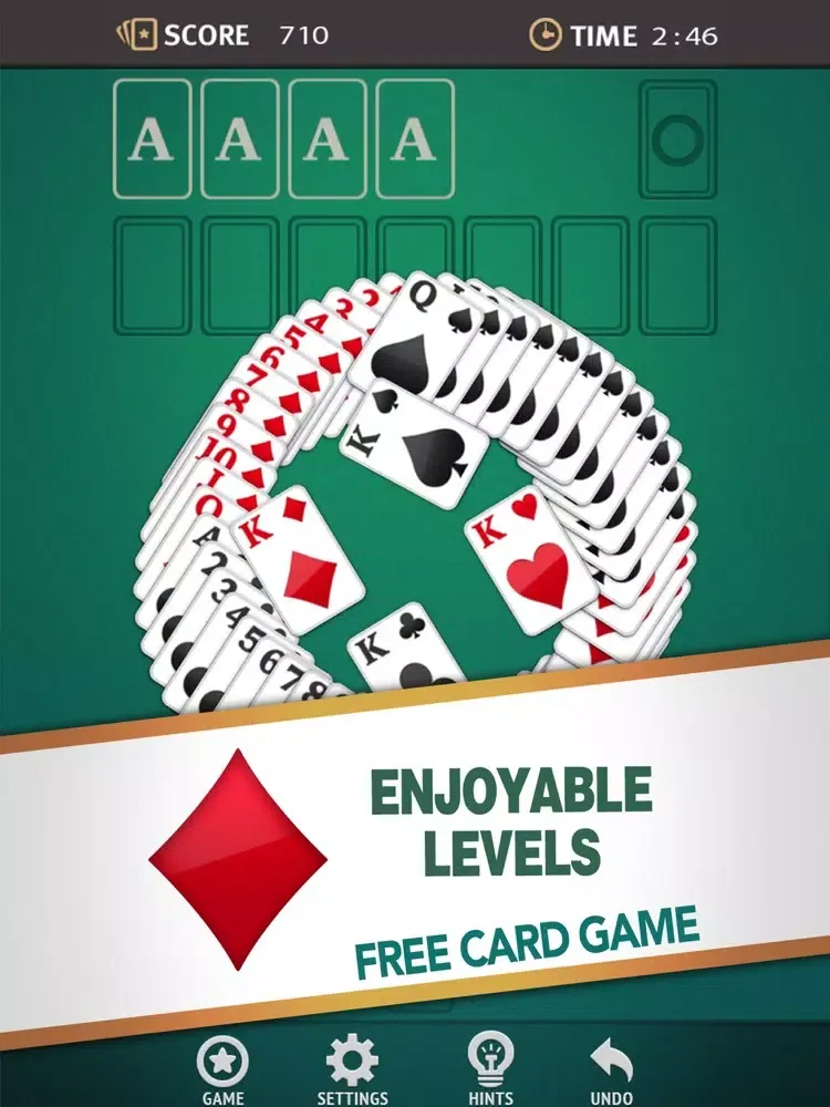 Solitaire Heart - Classic Play iPad  Screenshots